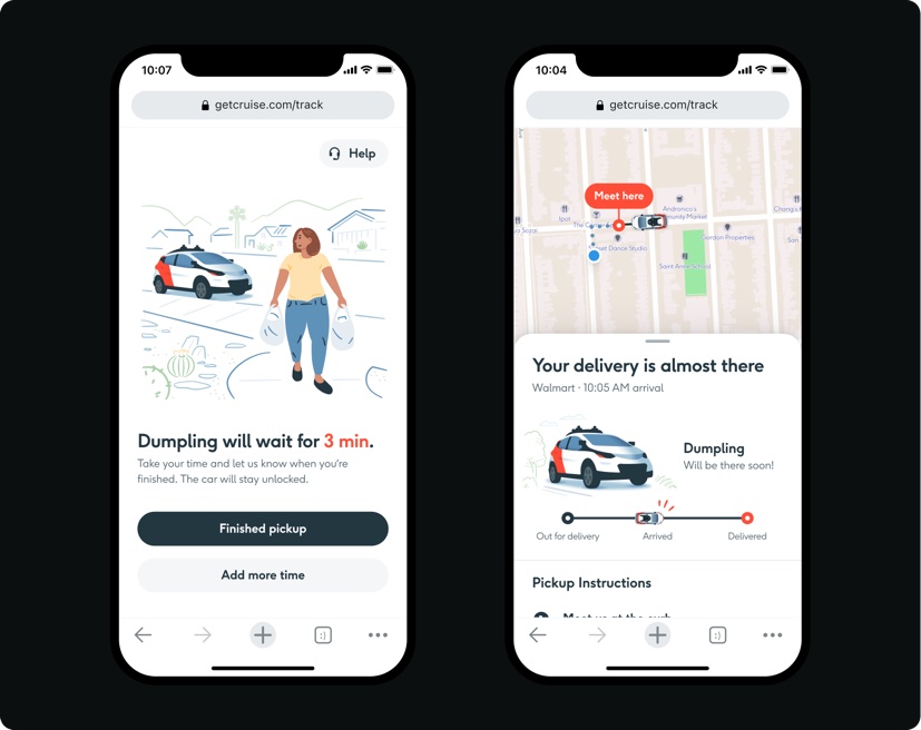 Cruise delivery interface