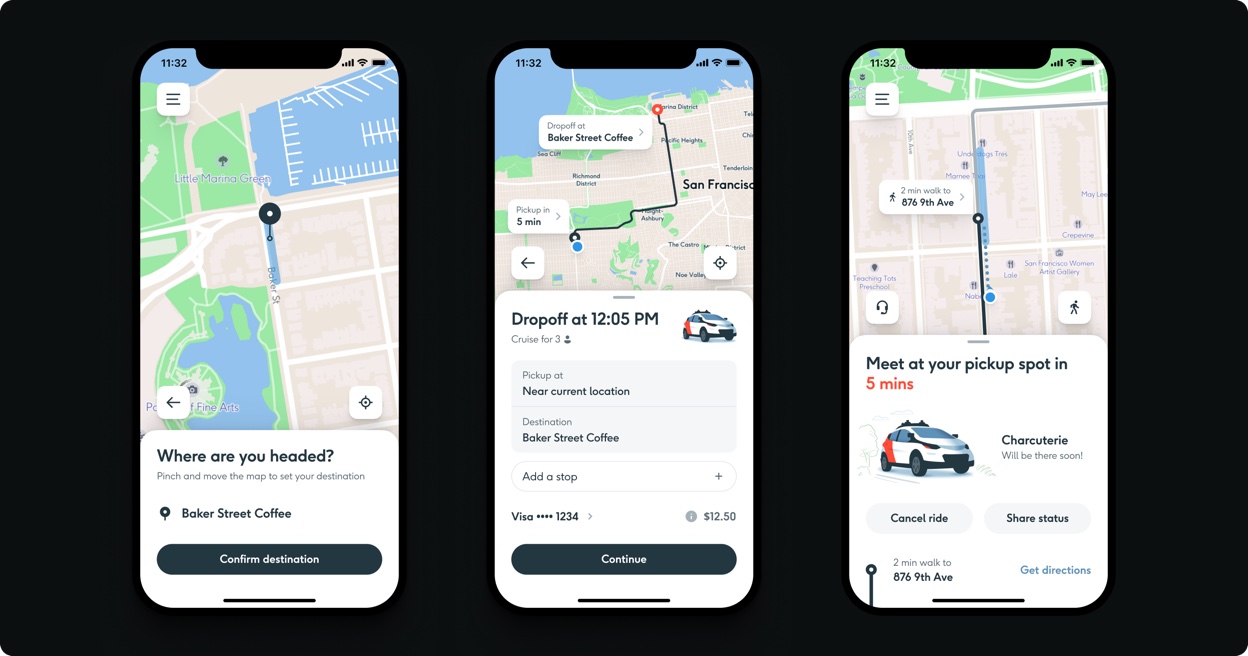 Cruise mobile app — ridehail